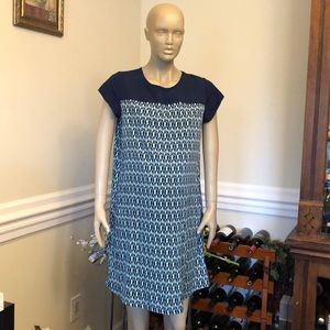 Liz Lange Maternity Summer Dress, Navy & Mint
